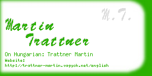 martin trattner business card